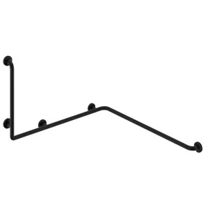 90° Accessible Reversible Left/Right-Hand Grab Rail, Matte Black by Fienza, a Bathroom Accessories for sale on Style Sourcebook