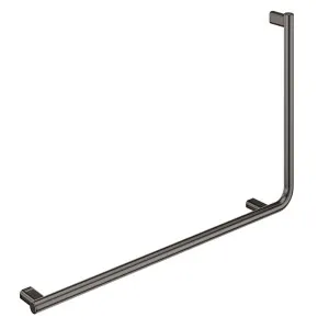 90° Care Left-Hand Rail, Gun Metal by Fienza, a Bathroom Accessories for sale on Style Sourcebook