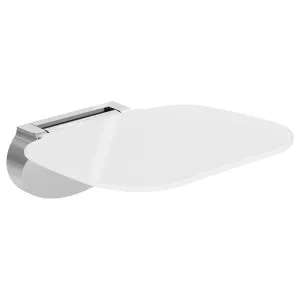 Folding Shower Seat, Chrome Base, Satin White Seat by Fienza, a Bathroom Accessories for sale on Style Sourcebook