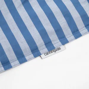 Modella Stripe Quilt Cover Set - 100% Cotton, Super King, Blue - Canningvale by Canningvale, a Sheets for sale on Style Sourcebook