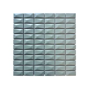 Trinket Rise Sage Embossed Matt Mosaic Tile by Beaumont Tiles, a Mosaic Tiles for sale on Style Sourcebook