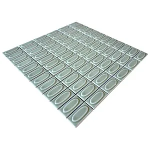 Trinket Drumlin Sage Embossed Gloss Mosaic Tile by Beaumont Tiles, a Mosaic Tiles for sale on Style Sourcebook