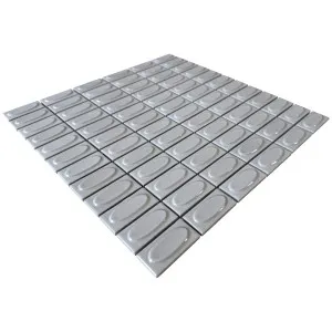 Trinket Drumlin Beige Embossed Gloss Mosaic Tile by Beaumont Tiles, a Mosaic Tiles for sale on Style Sourcebook