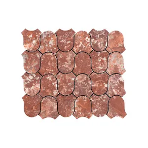 Toru Natural Marble Clyde Montecchio Red Honed Mosaic by Beaumont Tiles, a Mosaic Tiles for sale on Style Sourcebook