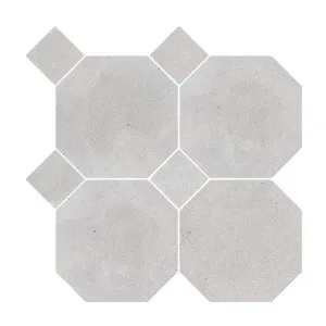 Canterbury Natural Limestone Octagon Grey Honed with Grey Dot by Beaumont Tiles, a Marble Look Tiles for sale on Style Sourcebook