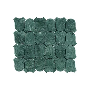 Toru Natural Marble Clyde Taj Green Honed Mosaic by Beaumont Tiles, a Mosaic Tiles for sale on Style Sourcebook