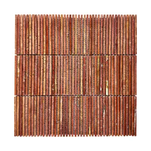 Skyline Natural Travertine Fingers Red Polished Mosaic by Beaumont Tiles, a Mosaic Tiles for sale on Style Sourcebook