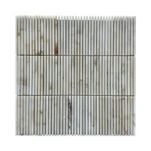 Skyline Natural Limestone Fingers Sakana Gold Polished Mosaic by Beaumont Tiles, a Mosaic Tiles for sale on Style Sourcebook