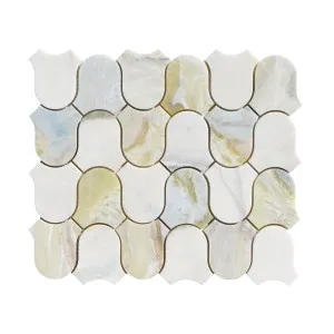 Toru Natural Marble Clyde River Blue Honed Mosaic by Beaumont Tiles, a Mosaic Tiles for sale on Style Sourcebook