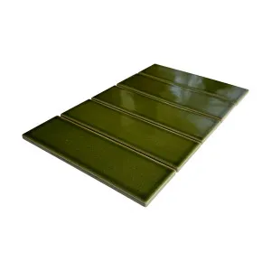 Nishi Olive Gloss Mosaic Tile by Beaumont Tiles, a Mosaic Tiles for sale on Style Sourcebook