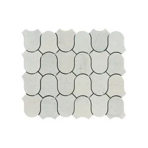 Toru Natural Travertine Clyde Grey Honed Mosaic by Beaumont Tiles, a Mosaic Tiles for sale on Style Sourcebook