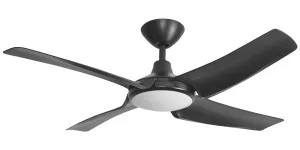 Hunter Pacific Nextgen 48? DC Ceiling Fan with LED Light and Remote Black by Hunter Pacific, a Ceiling Fans for sale on Style Sourcebook