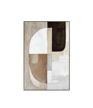 Earthen Geometry Wall Art Canvas 120cm x 80cm by Luxe Mirrors, a Artwork & Wall Decor for sale on Style Sourcebook