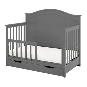 Azeem & Giro Solid Pine Convertible Cot Set in Grey by Luxo Baby, a Cots & Bassinets for sale on Style Sourcebook