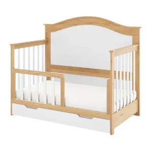 Azeem & Giro Solid Pine Convertible Cot Set in Walnut by Luxo Baby, a Cots & Bassinets for sale on Style Sourcebook