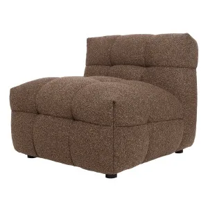 Norah Boucle Single Seater Sofa in Chocolate Brown by Luxo Furniture, a Sofas for sale on Style Sourcebook