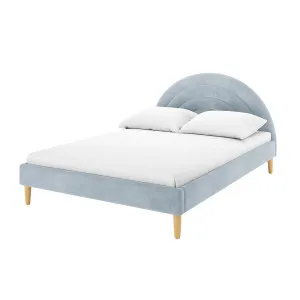 Estilla Kids Velvet Rainbow Double Bed in Ice Blue by Luxo Furniture, a Beds & Bed Frames for sale on Style Sourcebook