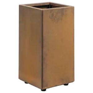Sanford 25x50cm Corten Steel Tall Square Planter, Rust by null, a Baskets, Pots & Window Boxes for sale on Style Sourcebook