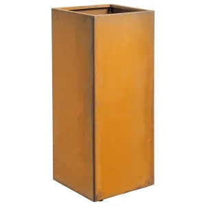Sanford 40x100cm Corten Steel Tall Square Planter, Rust by null, a Baskets, Pots & Window Boxes for sale on Style Sourcebook