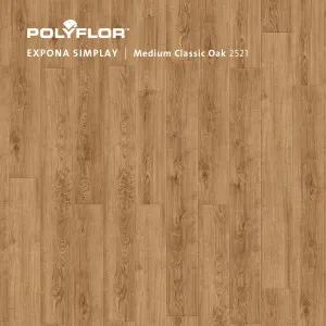 Expona Simplay - Medium Classic Oak by Expona Simplay, a Medium Neutral Vinyl for sale on Style Sourcebook