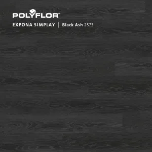 Expona Simplay - Black Ash by Expona Simplay, a Dark Neutral Vinyl for sale on Style Sourcebook