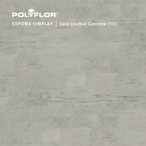 Expona Simplay - Cold Cracked Concrete by Expona Simplay, a Light Neutral Vinyl for sale on Style Sourcebook