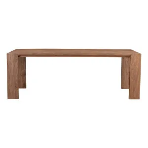 Calix Dining Table 220cm in Rustic Elm Caramel by OZ Design, a Dining Tables for sale on Style Sourcebook