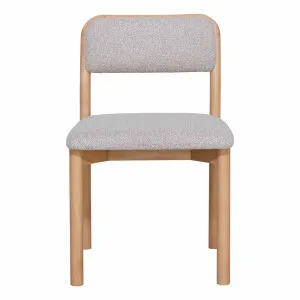 Demi Dining Chair in Cobble Linen / Clear by OZ Design, a Dining Chairs for sale on Style Sourcebook