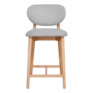 Malfa Bar Chair in Cobble Grey / Clear by OZ Design, a Bar Stools for sale on Style Sourcebook