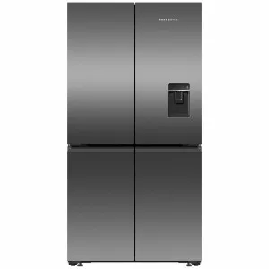 Fisher & Paykel Series 7 538L Quad Door Refrigerator with Ice and Water Black Stainless Steel RF605QNUVB1 by Fisher & Paykel, a Refrigerators, Freezers for sale on Style Sourcebook