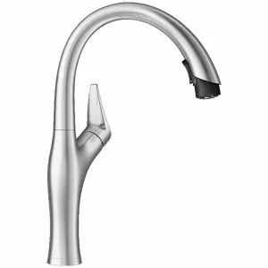 Blanco Artona High Arc Pull Down Spray Mixer Tap ARTONASBR by Blanco, a Kitchen Taps & Mixers for sale on Style Sourcebook