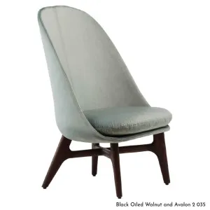De La Espada Solo Lounge Chair in Walnut Timber - Upholstery Range A 751WA by De La Espada, a Chairs for sale on Style Sourcebook