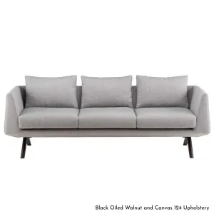 De La Espada Hepburn Fixed 3 Seater Sofa in Walnut - Upholstery Range A 350FMWA by De La Espada, a Sofas for sale on Style Sourcebook