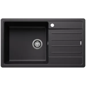 Blanco LEGRA XL 6S Single Bowl Top Mount Sink with Right Hand Drainer Silgranit Black 528066 by null, a Kitchen Sinks for sale on Style Sourcebook