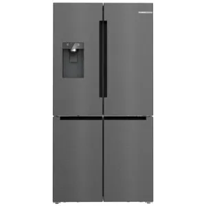 Bosch Series 6 574L French Door Fridge with Non-Plumbed Ice and Water Brushed Black Steel KFI96AXEAA by Bosch, a Refrigerators, Freezers for sale on Style Sourcebook