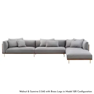De La Espada Belle Reeve Sofa System - Right Hand Corner Unit - Oak in Upholstery Range A 12212R-KA by De La Espada, a Sofas for sale on Style Sourcebook