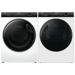 Haier 9.5kg Front Load Washing Machine with Steam & 8kg Heat Pump Dryer Laundry Package HWF95AN1HDHP80AN1 by Haier, a Washing Machines & Dryers for sale on Style Sourcebook