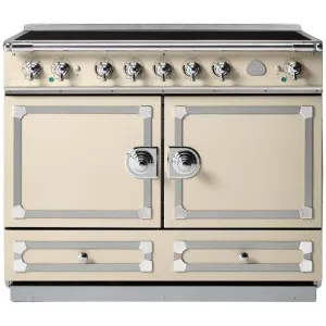La Cornue Cornufe 110cm Induction Freestanding Oven Morning Dew with Polished Chrome CFE110EIMD-C by La Cornue, a Cooktops for sale on Style Sourcebook
