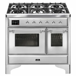 ILVE Majestic 100cm Freestanding Dual Fuel Oven/Stove MD106DNE3SSC by Ilve, a Ovens for sale on Style Sourcebook