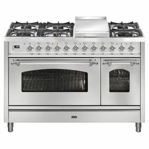 ILVE Nostalgie 120cm Freestanding Dual Fuel Oven/Stove P12FDNE3SSC by Ilve, a Ovens for sale on Style Sourcebook