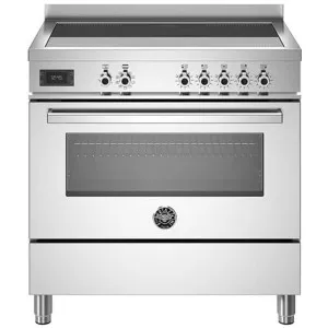 Bertazzoni 90cm Professional Stainless Steel Induction Freestanding Oven PRO95I1EXT by Bertazzoni, a Cooktops for sale on Style Sourcebook