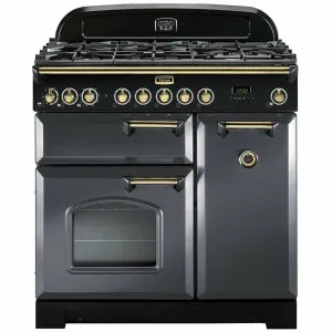 Falcon 90cm Classic Deluxe Slate Dual Fuel Freestanding Oven CDL90DFSL-BR by Falcon, a Cooktops for sale on Style Sourcebook