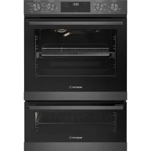 Westinghouse 60cm Multi-Function Double Oven Dark Stainless Steel WVE6526DD by Westinghouse, a Ovens for sale on Style Sourcebook