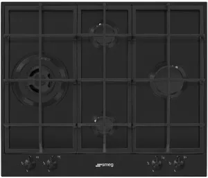 Smeg 60cm Classic Matte Black Stainless Steel PX364LMBAU by Smeg, a Cooktops for sale on Style Sourcebook