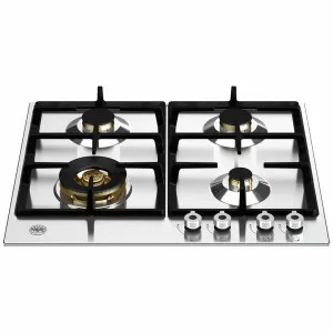 Bertazzoni 60cm Professional Series Stainless Steel Gas Cooktop with Wok Burner P604LPROX by Bertazzoni, a Cooktops for sale on Style Sourcebook