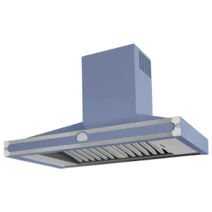 La Cornue Cornufe 110cm Canopy Rangehood Paris Blue with Brushed Nickel HS1PN21ET0 by La Cornue, a Rangehoods for sale on Style Sourcebook