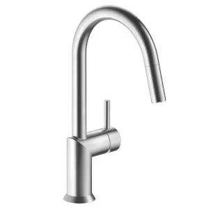 Fantini Nostromo Sink Mixer with Pull Out Hose - Brushed Nickel PVD 42921852FZ by Fantini, a Kitchen Taps & Mixers for sale on Style Sourcebook