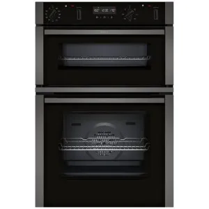 NEFF 60cm Graphite Grey Double Pyrolytic Oven U2ACH7AG7A by NEFF, a Ovens for sale on Style Sourcebook