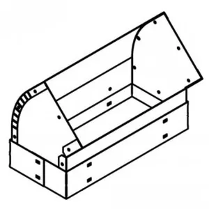 Qasair Horizontal Bend 45 Degrees Single Motor Ducting HB145 by Qasair, a Rangehoods for sale on Style Sourcebook