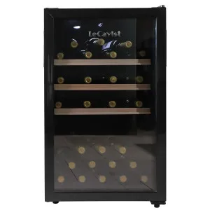 LeCavist 126L Single Zone 63 Bottle Wine Fridge Black LKCV63N by LeCavist, a Wine Fridges for sale on Style Sourcebook